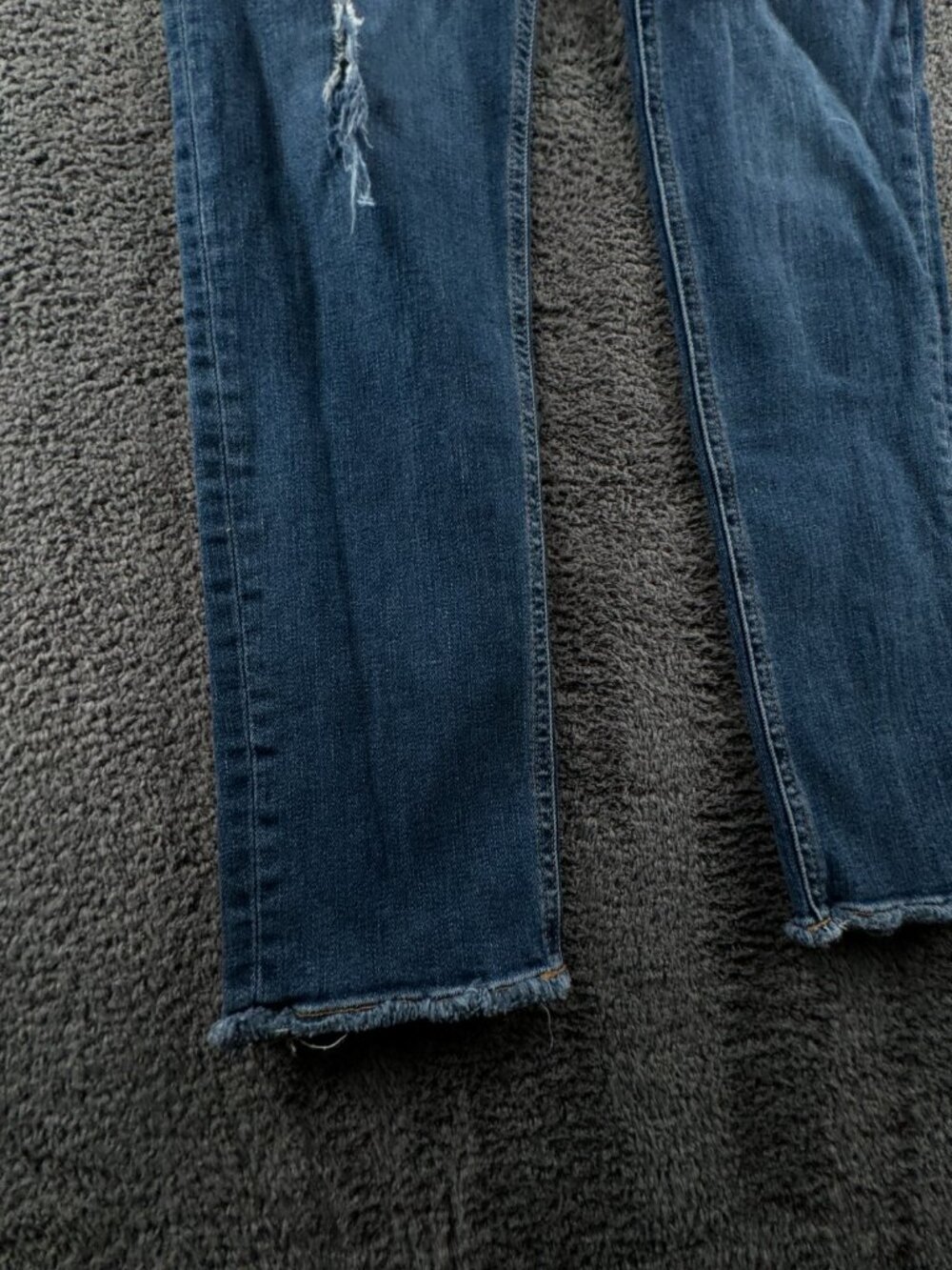 Rag & Bone Skinny Jeans Women Size 31 Medium Wash Stretch Blue Denim Distress - Picture 5 of 16